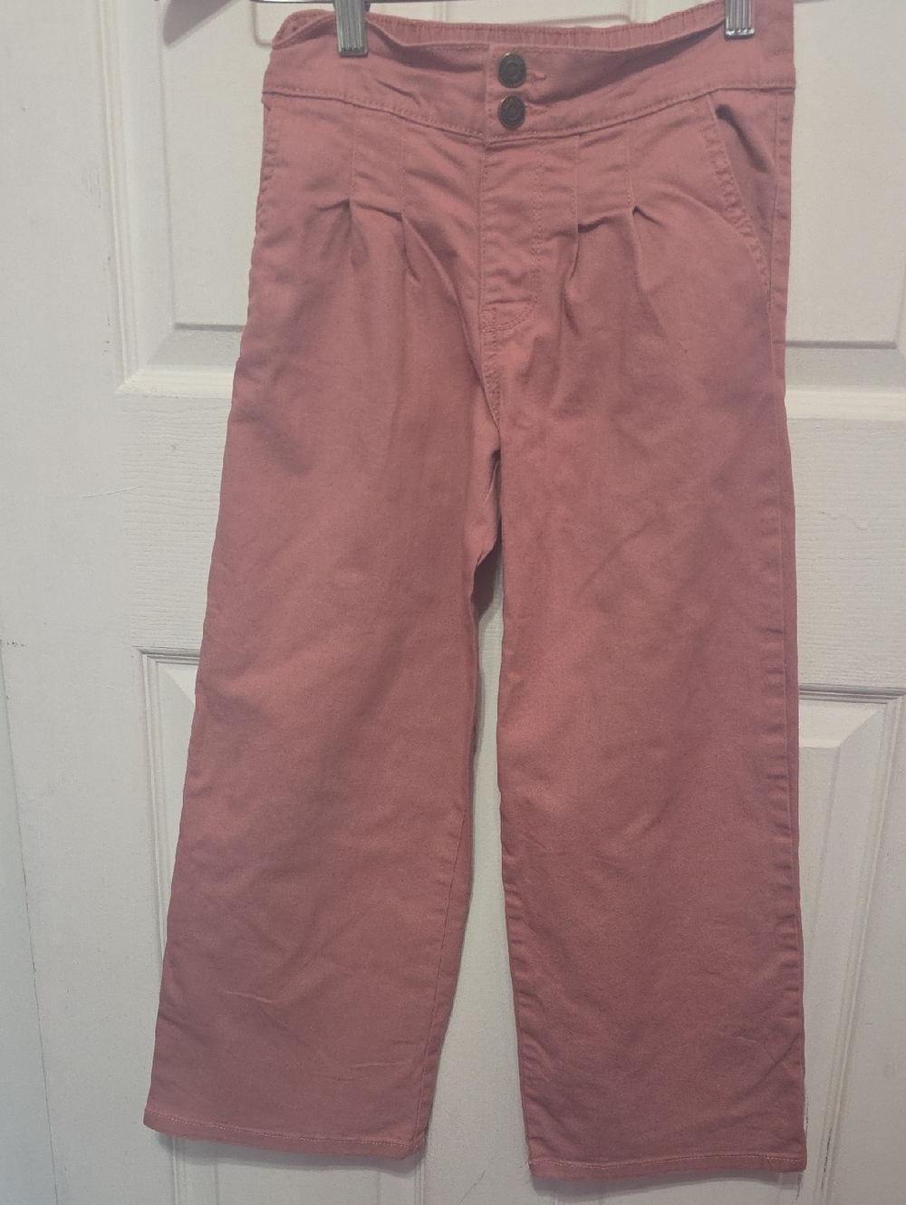 Carter's  Girls Dusty Rose Wide-Leg Jeans